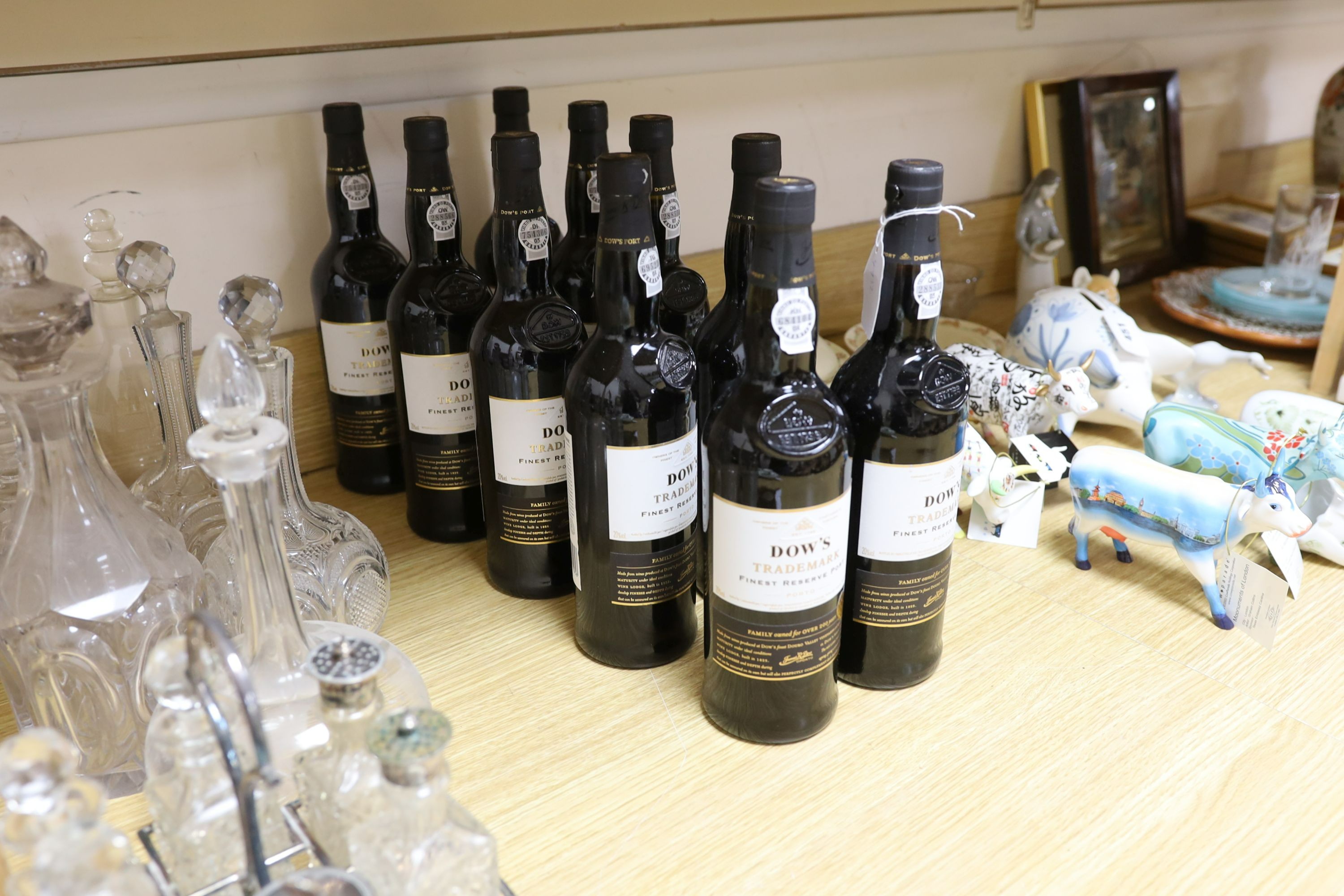 Ten bottles of Dows trademark finest reserve port